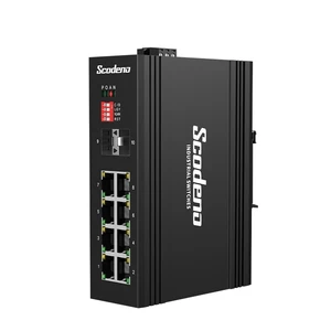 XPTN-9000-65-2GX8GP Switch Công nghiệp Scodeno 10 cổng 2*1000 Base-X, 8*10/100/1000 Base-T PoE